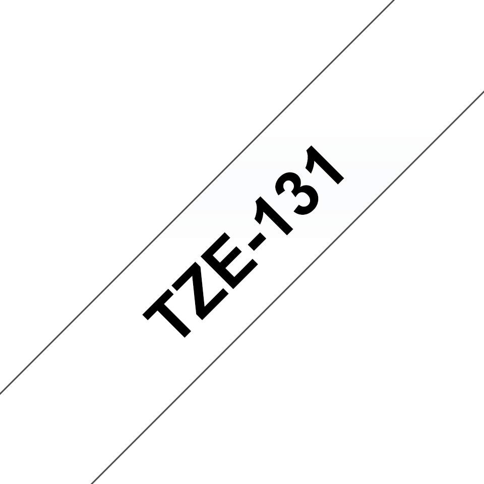 Originele Brother TZe-131 labeltape – zwart op transparant, breedte 12 mm